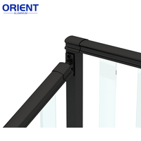 Installation DIY de garde-corps de balcon en aluminium à profil en U avec serre-verre extérieur pour balustrade, murs extérieurs, maison de piscine, espaces intérieurs et maison