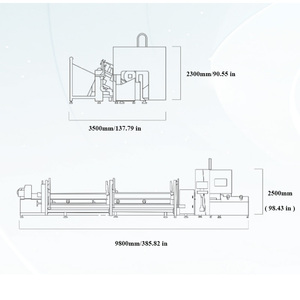 เครื่องตัดไฟเบอร์เลเซอร์ CNC รุ่น FINCM กึ่งอัตโนมัติ 2 หัวจับ 6 เมตร 6012 1500 วัตต์ สำหรับตัดโลหะขนาดเส้นผ่านศูนย์กลางเล็ก 8 มม. ถึง 120 มม. - Product Image 5