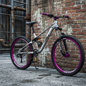 Bicicleta de Montaña Downhill de Fábrica de 26/27.5 Pulgadas, Cuadro de Aluminio, Suspensión Trasera, 21 Velocidades, Amortiguación de Aceite Ordinaria, MTB-26 de Aluminio - Product Image 5