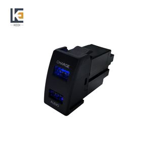 Cargador de coche USB KEDI para Toyota QC3.0, carga rápida, 12V, ABS, Mini puerto de carga de audio - Product Image 3