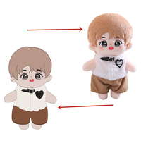 Quantité minimale de commande bas taille personnalisée peluche Anime peluche figurine séparable et décors personnalisé debout ou assis Posture poupée en peluche pour cadeau