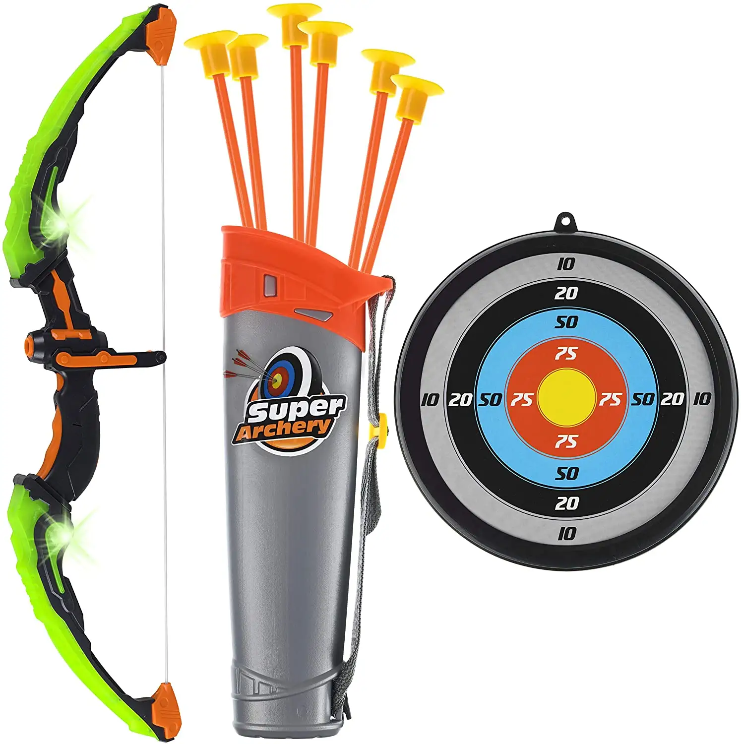 Arrow Toy Set Kids LED Light up Function Archery Bow Indoor Outdoor Other Outdoor Toys & Structures Box Packaging New-fashion