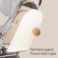Poussette bébé pliable en alliage d'aluminium léger, design de voyage portable, capacité de charge de 15 kg, pour une utilisation à la maison, en extérieur, en cabine, de grande taille