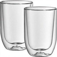 Tasses à café en verre à double paroi, ensemble de 2 pièces, tasses à latte résistantes à la chaleur pour la maison