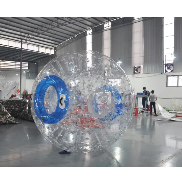 0.8 mmPVC/TPU Dia 2.5 m 3 m di erba sfera dello zorb gonfiabile sfera dello zorb