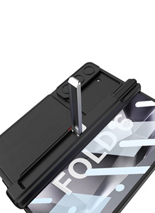 Para <span class=keywords><strong>Samsung</strong></span> <span class=keywords><strong>ZFold</strong></span> 6 7, bisagra de succión magnética plegable, soporte de ventana de empuje, caja de bolígrafo, película, ranura para tarjeta integrada, funda para teléfono - Product Image 5