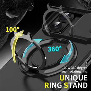 Cover Posteriore Antiurto con Protezione Fotocamera a Scorrimento per <span class=keywords><strong>iPhone</strong></span> 17 <span class=keywords><strong>Pro</strong></span> Max 16 15 14 13 <span class=keywords><strong>12</strong></span> 11 <span class=keywords><strong>Pro</strong></span> e Supporto ad Anello 360 per Samsung S25 - Product Image 4