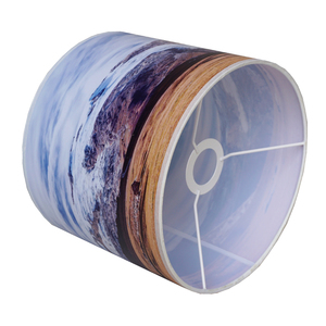 Processus De Pvc D'OEM Accrochant Portatif Photographie Imprimée Motif Abat-Jour Rond - Product Image 2
