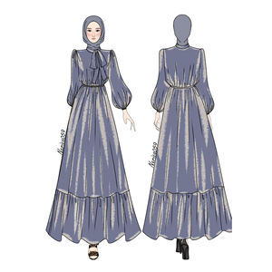 Diseñador Islam árabe Abaya mujeres musulmanas vestido Dubai Femmes Robe Musulmane túnicas Femme caftán Casual - Product Image 1