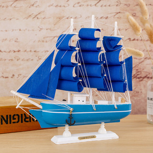Decorazione Nautica in Legno Blu <span class=keywords><strong>Scuro</strong></span> Stile Mediterraneo Eco-Friendly con Design Moderno - Product Image 3
