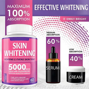 OEM glutatyon cilt beyazlatma kapsül cilt bakım hapları l-glutatyon kapsülleri - Product Image 5