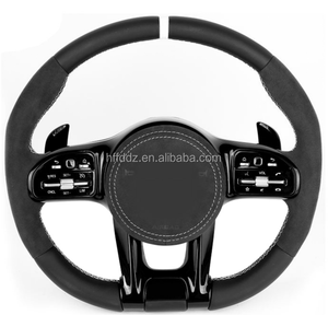 Accessoires intérieurs de <span class=keywords><strong>voiture</strong></span>, <span class=keywords><strong>volant</strong></span> en fibre de carbone pour <span class=keywords><strong>Mercedes</strong></span>-Benz Classe CLA C117/X156/C218/W213/X253 C253/W166/W222 - Product Image 1