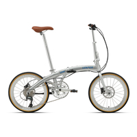 Vélo pliant 451 avec pneus de 20 pouces, alliage d'aluminium, moyeux creux 53T, 120 moyeux, 10 vitesses, freins à disque hydrauliques – Promotion