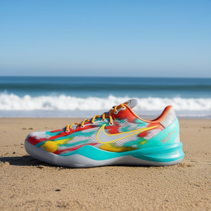 Nike Zk 8 Protro Venice Beach Chaussures de basket-ball pour hommes Tige en mesh Semelle extérieure en caoutchouc Style estival - Product Image 2