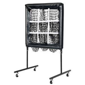 Red de lanzamiento de béisbol ajustable en altura Target <span class=keywords><strong>Net</strong></span> - <span class=keywords><strong>9</strong></span> <span class=keywords><strong>Pocket</strong></span> Strike Zone Pitcher Training Aid Softball Self-Train Practice <span class=keywords><strong>Net</strong></span> - Product Image 1