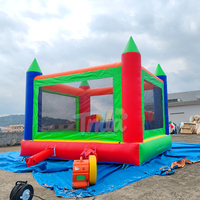 Vente Flash : Château Gonflable PVC 3m*4m 4m*5m avec Toboggan, Jeu Gonflable, Capacité 100kg, pour 5-6 Enfants