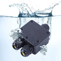 FSH712 3 voies IP68 boîte de jonction étanche PC matériel éclairage extérieur boîte de jonction ignifuge fil boîte de connexion