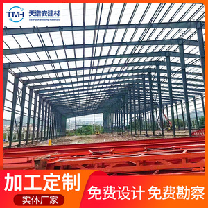 Taller de Estructuras de Acero para Materiales de Construcción TianPuAn, Fábrica Industrial de Una Sola Planta con Alta Resistencia al Viento y a la Presión - Product Image 5