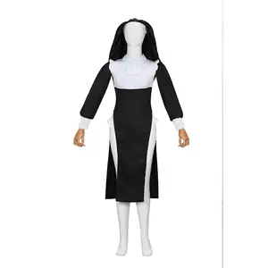 高品质成人修女服装传统修女服装女性性感万圣节服装服装万圣节