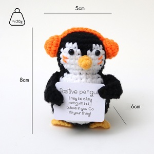 Nuevo Pingüino de Peluche Tejido a Mano, Serie de Pingüinos de Pie, Muñeco de Ganchillo Hecho a Mano, Decoración para el Hogar, Regalo Festivo - Product Image 5