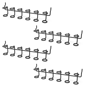 3.7 <b>pegboard</b> Screwdriver Holder Black 4PC Vietnam Origin <b>Hooks</b> & Rails <b>Pegboard</b> Mounted four <b>Hooks</b> Industrial Style 230*40*55mm - Product Image 6