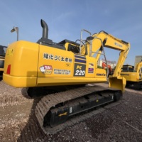 Gebrauchter Komatsu PC220 22-Tonnen-Raupenbagger mit Originalmotor und Niedrigem Kraftstoffverbrauch für Kommunale Erdarbeiten und Straßenbau