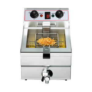 Stainless Steel High Quality Single Cylinder Double Cylinder Commercial Electric Deep <strong>Fryers</strong> Potato Gas <strong>Chips</strong> <strong>Fryer</strong> With Faucet - Product Image 1