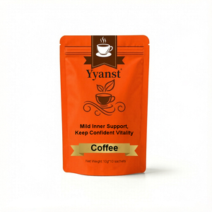 กาแฟผสมมาคาและโสมธรรมชาติ 10 กรัม แบบซองเดี่ยวใช้ครั้งเดียว 10 ซอง บรรจุในซองพลาสติกสีส้มสดใสแบบพกพาพร้อมซีลปิดผนึก พิมพ์ลายได้ตามต้องการ - Product Image 1