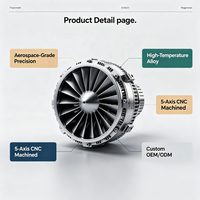 Composants de précision pour turbines aéronautiques - Usinés sur mesure par CNC pour la fabrication de pièces aérospatiales pour moteurs à réaction et turbines