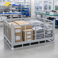 Gabbia Industriale in Rete Diamantata in Acciaio Q235 Verniciato a Polvere Personalizzata, MOQ Basso, Ordine di Prova, Capacità 2000kg, Resistente alla Corrosione