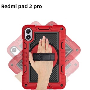 360 Độ Xoay Funda Dây Đeo Tay Máy Tính Bảng Trường Hợp Pro Elite Bìa Cho Redmi Pad <span class=keywords><strong>2</strong></span> Pro 12.1 Inch Máy Tính Bảng Armor Trường Hợp Chân Đế - Product Image 1
