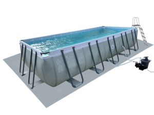 Chất Lượng Cao Kích Thước Lớn 7.6M X 3.66M X 1.32M Mùa Hè Nước Bơi Piscina Trên Mặt Đất Hồ Bơi Hình Chữ Nhật Kim Loại Khung Hồ Bơi - Product Image 5