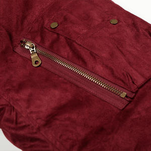 Chaqueta de Forro Polar Personalizada para <span class=keywords><strong>Hombre</strong></span>, Chaqueta Bomber de <span class=keywords><strong>Terciopelo</strong></span> <span class=keywords><strong>Rojo</strong></span> Invernal, Elegante Chaqueta de Pana MM, Ropa 2025 - Product Image 4