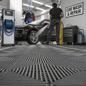 Anti-Slip Wear-Resistant Waterproof <b>Plastic</b> <b>Floor</b> Mats Heavy Duty Modular Click Lock PP Garage <b>Floor</b> Tiles - Product Image 4