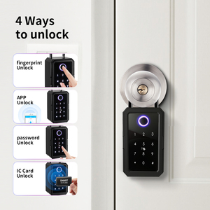 Key Holder Box Smart App Fingerprint Passcode Combination Wall mounted Key Storage ttlock Smart Lock Box