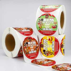 Étiquettes d'emballage alimentaire FX, autocollants imperméables avec logo pour pots de sauce, pâte de piment, produits d'assaisonnement, étiquettes adhésives imprimées en rouleau - Product Image 2