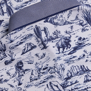 पुरुषों के प्रदर्शन लक्जरी ओम डिजाइन गोल्फ कपड़े उच्च गुणवत्ता वाली सबलिमिनेशन प्रिंटिंग गोल्फ शर्ट पोलो - Product Image 3