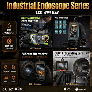 Caméra endoscopique sans fil avec écran IPS 5 pouces 1080P HD WIFI pour l'inspection en temps réel des canalisations et des véhicules - Product Image 3