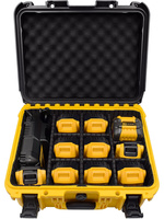 Boîtier de batterie pour batterie Dewalt Boîte de rangement rigide extra large avec séparateurs réglables Organisateur de batterie outil de protection durable