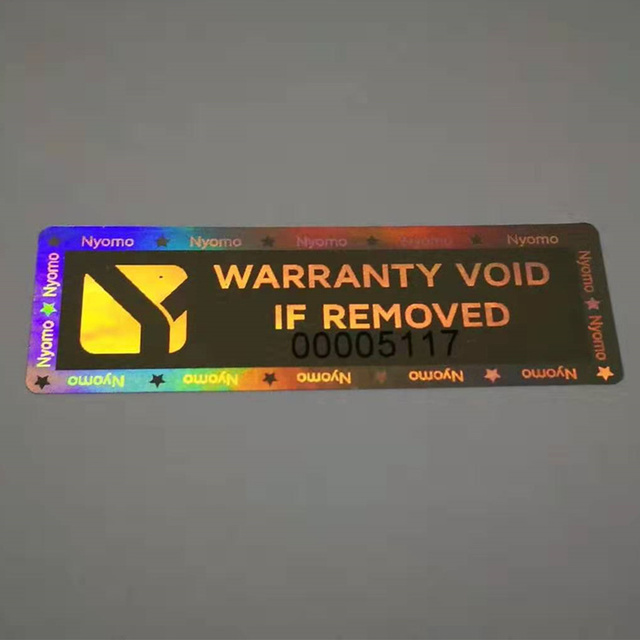 Food Packaging Security Sealing Tamper Evident Void Security Seal Sticker