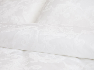 <span class=keywords><strong>Tissu</strong></span> de literie en coton nouvellement conçu hôtel Chenille Jacquard Shanghai tissé 100% <span class=keywords><strong>tissu</strong></span> de satin de coton blanc <span class=keywords><strong>neige</strong></span>, couleur unie - Product Image 5