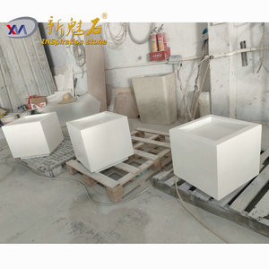 Nouvelle banc en béton UHPC Magic Stone Square, bloc creux de 3 cm d'épaisseur, pour parcs et places publiques - Product Image 2