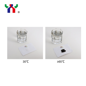 65 ° Tinta Termocrómica Irreversible C, Incolora a Negra, a Base de Agua, para Impresión de Seguridad Flexográfica - Product Image 2