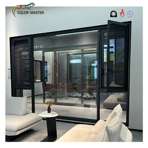 Fenêtre à battant moderne en aluminium, triple <span class=keywords><strong>vitrage</strong></span> isolant, ouverture vers l'extérieur, grille de sécurité, norme australienne, pour maisons australiennes - Product Image 4