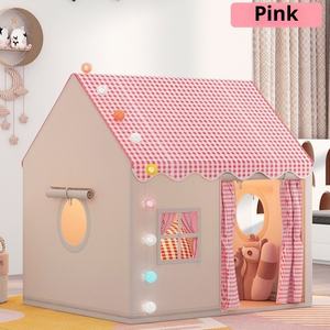 Tenda da gioco per bambini da interno, a strato singolo, a forma quadrata, idea regalo di Natale per ragazze e ragazzi, decorazione per feste, traspirante e impermeabile - Product Image 5