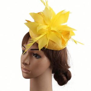 Sombreros de Gasa de Moda al por Mayor, Accesorios para el Cabello de Novia de 4 Capas, Sombreros de Fiesta, Sombreros Fascinadores para Damas - Product Image 3