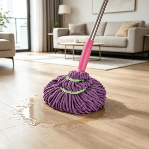 <span class=keywords><strong>Serpillère</strong></span> en microfibre pour le nettoyage des sols, <span class=keywords><strong>serpillère</strong></span> à torsion facile à utiliser avec manche en acier inoxydable, vente en gros d'usine, Mopa De Limpieza, OEM - Product Image 6