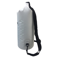 Bolsa de lona impermeable de pvc 500d, 15l, impermeable, seca, para natación