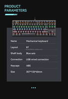 Clavier mécanique portugais personnalisé, langues mondiales, 61, 64, 68, 87, 98, 104, 108 touches, clavier mécanique adapté à l'OEM ODM