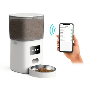 Wifi Afstandsbediening Voedsel Dispenser Via App 6L Auto Kat Hond Pet Feeder
